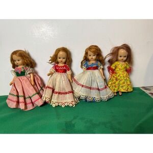 Vintage Nancy Ann Storybook Doll set of 4 Ball Jointed Doll Dresses Toy